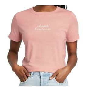 Zoe + Liv Choose‎ Kindness 2X Crew Neck T-shirt Blush Misty Rose Women’s …